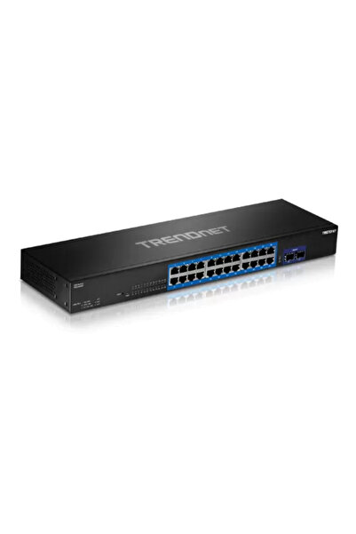 TRENDnet Switch cu 24 de porturi Gigabit, 2 porturi SFP+ 10G - TEG-30262