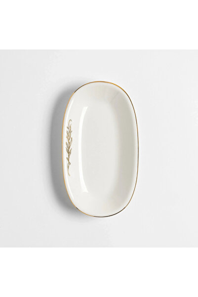 Qua Home Lyra Gold Kayık Tabak 19x11 cm