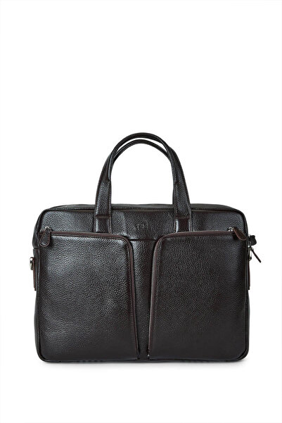 KEMAL TANCA Genuine Leather Brown Men's Briefcase Bag 363 7969D ERK CANTA