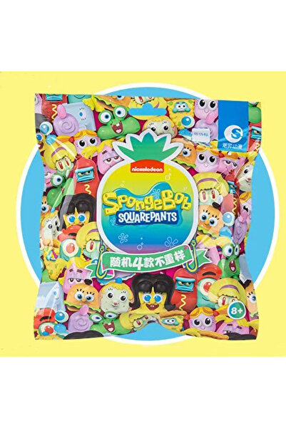 Choice ٤ قطع عشوائية في علبة واحدة من سبونج بوب سكوير بانتس، دمى كرتونية مصنو...