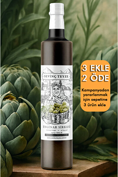 Organik Teyze Sevinç Teyze Doğal Fermantasyon Enginar Sirkesi, Artichoke Vine...