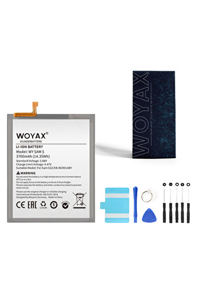 woyax By Deji Galaxy S22 Uyumlu Premium Batarya