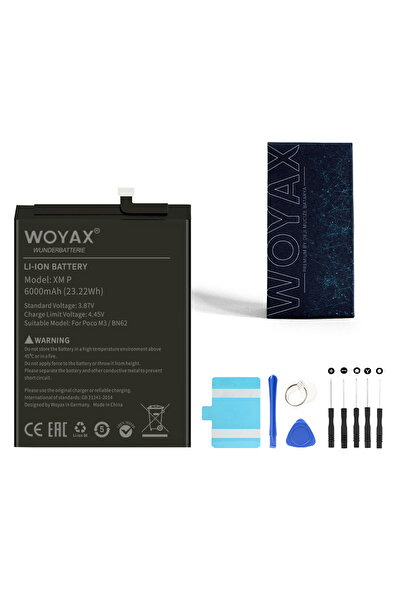 woyax by Deji Xiaomi Poco M3 / Redmi 9T / Redmi Note 9 4G Mucize Batarya