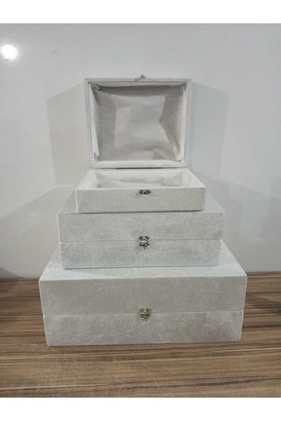 Sonem Çeyiz Dowry Chest Bag Suitcase Bride Groom Bundle Chest 3 Piece 0125