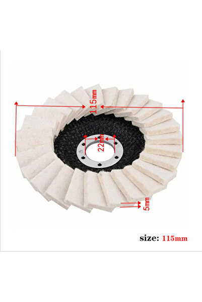 Choice وسادة تلميع من صوف مقاس 115 مم أو 115/125 مم، قرص تلميع متين لزاوية ال...