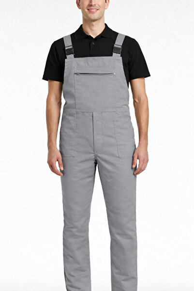 HARVEL Bahçıvan Tulum, Askılı Tulum Açık Gri