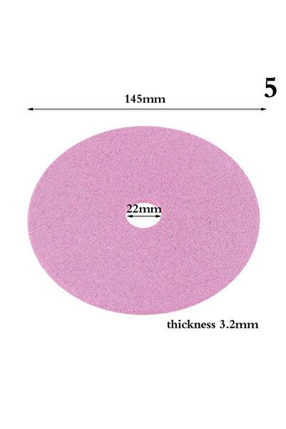 KOQZM عجلة تجليخ ماسية لشحذ منشار كهربائي 5145×22.2×3.2 مم، سمك 105/145 مم، 3...