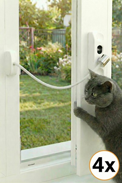 Viselia Pvc Emniyet Kilidi Pmapen Kilidi Çocuk Hırsız Kilidi Halatlı Pvc 4 Adet