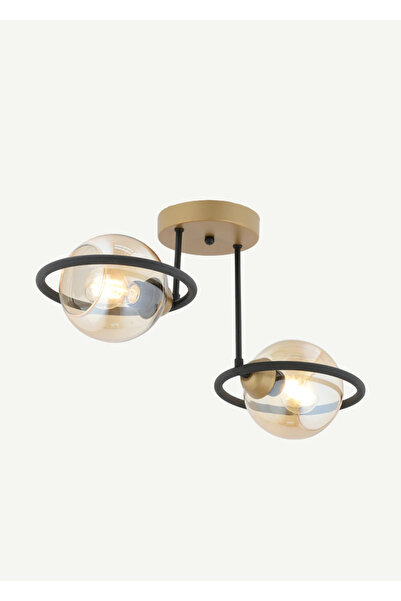 Bella Maison Mary 2'li Avize Siyah (22x50 cm)