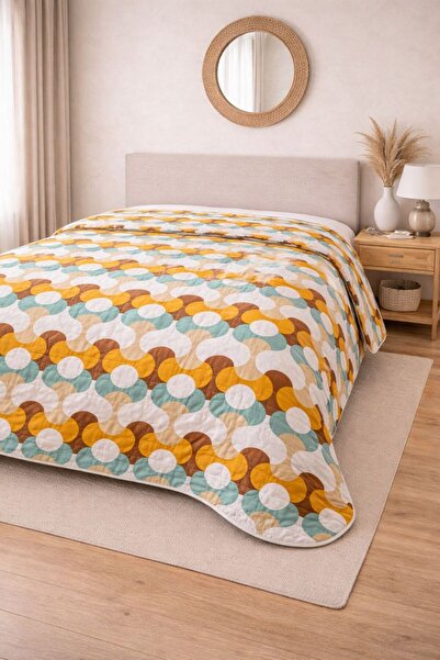 sternen glanz Καπιτονέ Βαμβακερό Κάλυμμα Κρεβατιού Πολλαπλών Χρήσεων Laila / ...