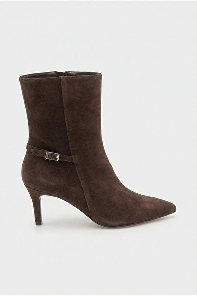 SHOEMARK Simi Kahverengi Hakiki Deri Süet Bot