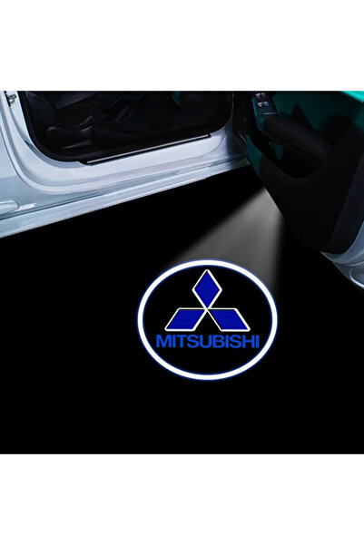 Mitsubishi قطعة واحدة من مصباح LED ترحيبي لباب السيارة، جهاز عرض شعار السيارة...