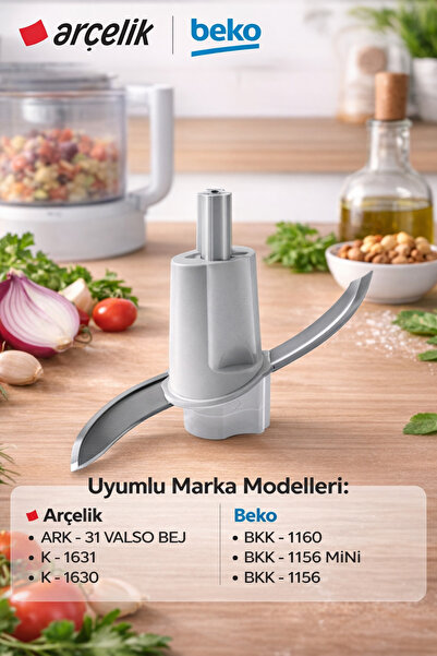 Arçelik سكين تقطيع K 1630 Valso داخل الحجرة متوافق مع سكين روندو