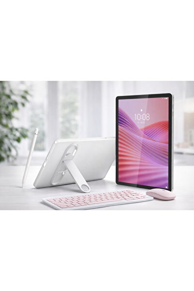 LENOVO Tab 4GB RAM 128 GB HAFIZA 10.1"İNCH M10 GRİ TABLET+ŞEFFAF KILIF+PEMBE ...