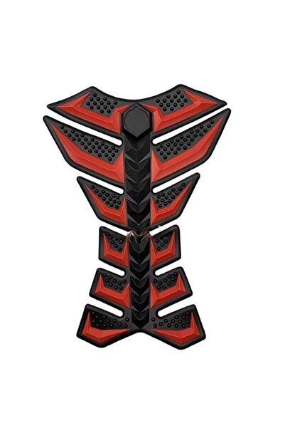 Choice Red Universal Fuel Tank Sticker for Motorcycle Tank Pad 3D Fish Bone M...