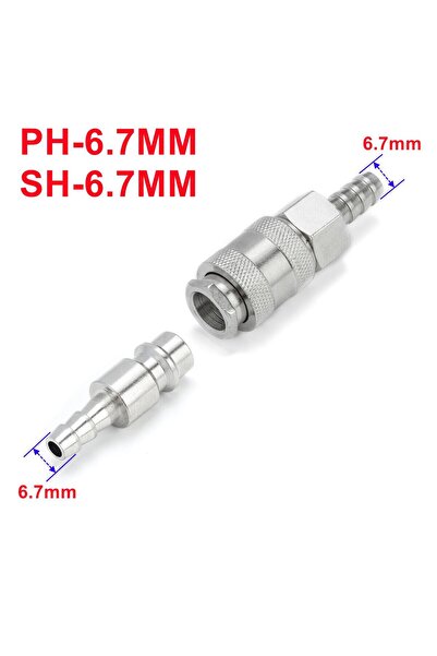 Choice 6.7mm 1 Set Pneumatic Quick Connect Coupler 6mm 8mm 10mm, European Sty...