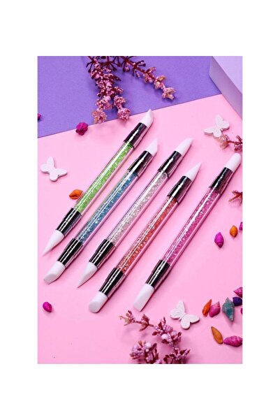 Fontenay Silikon Fırça 5'li Nail Art Akrilik Tırnak Süsleme Desen Set