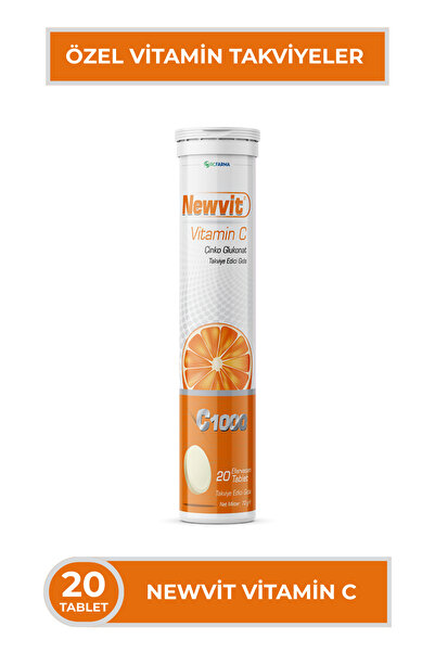 Rcfarma Vitamin C Complex Efervesan 20 Tablet (Portakal Aromalı)