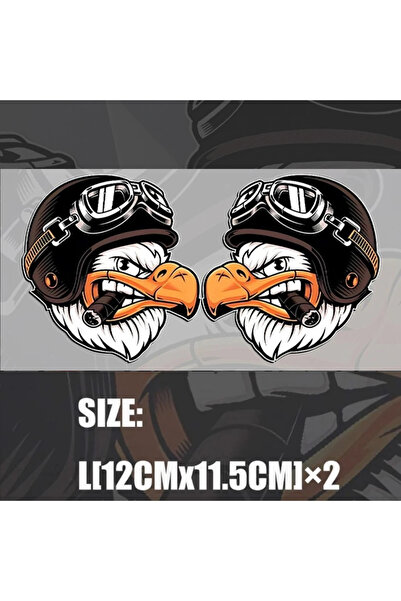 Choice A right-left -L JDM Eagle helmet Stickers Auto Car Modify Motorcycle A...