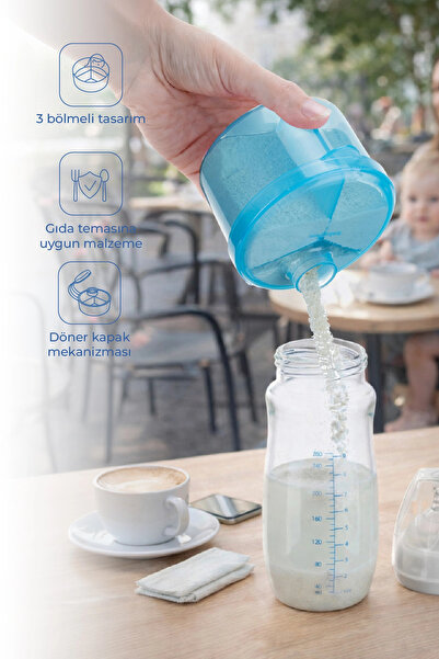 Babyjem Toz Mama Kabı Mavi 496