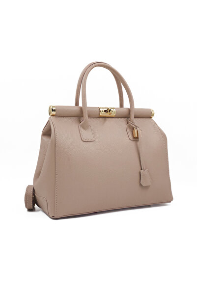 Posete Fagaras Jennifer Leather Purse - Powder Pink, Genuine Leather Office L...