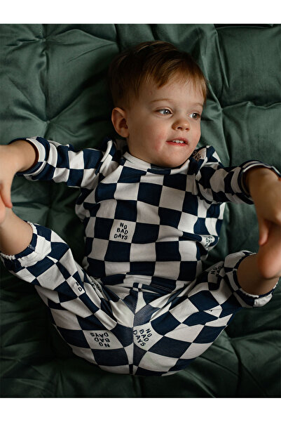 Antebies Organik Beyaz Uzun Kollu Erkek Bebek Eşofman Takımı