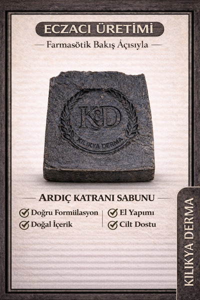 KİLİKYA DERMA Ardıç Katranı Sabunu (Eczacı Üretimi)