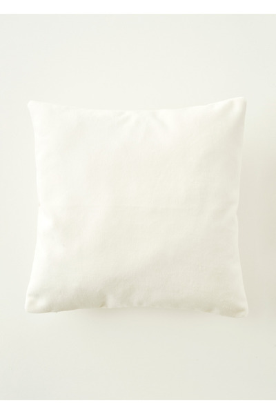 Bella Maison Luna Kadife Dekoratif Yastık Kılıfı Beyaz (43x43 cm)
