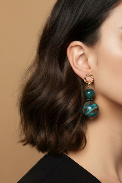 PETEK AKSESUAR AKRİLİK TASARIM  EL YAPIMI KÜPE