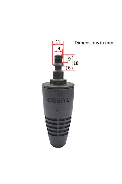 Choice B Turbo nozzle High Pressure Washer Jet Spray Nozzle Rotating Turbo No...