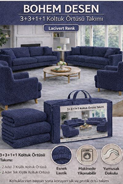 beyvetçe jakarlı bohem kumaş 3.3.1.1 Koltuk Örtüsü Koltuk Kılıfı Takımı Ev Te...