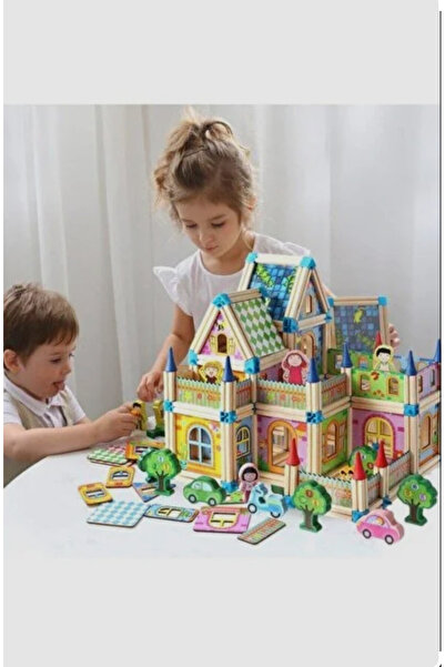 BYZ TOYS Ahşap Mimari Yapı Blokları 128 Parça