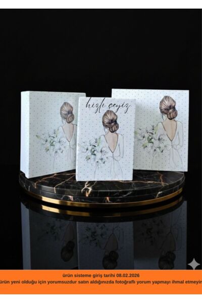 rose bride Gelin Bohça Kutu Hediye Kutusu Seti 3lü