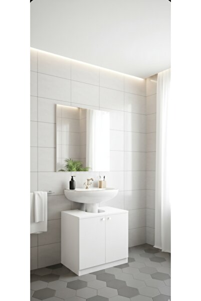 YURKUR MOBİLYA Ayaklı Lavabo için Dolap 001 Banyo Dolabı