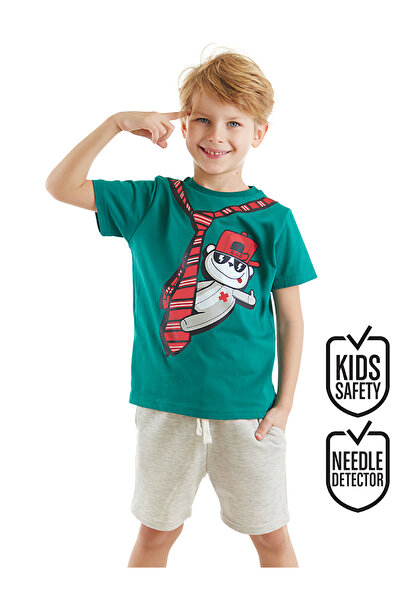 Denokids Tie Koala Boy T-shirt Shorts Set