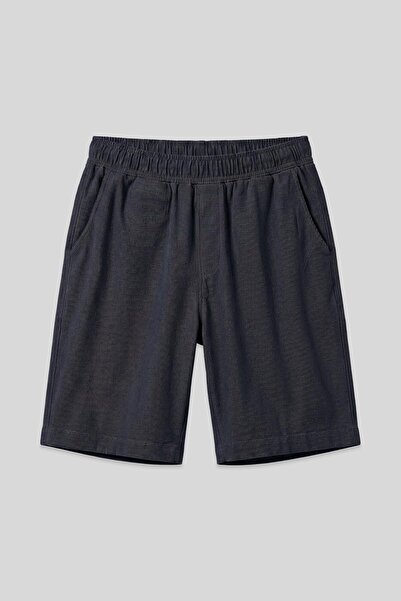 TOMMY LIFE Kot Lacivert Standart Fit Dokuma Hafif Esnek Chino Erkek Şort - 81290