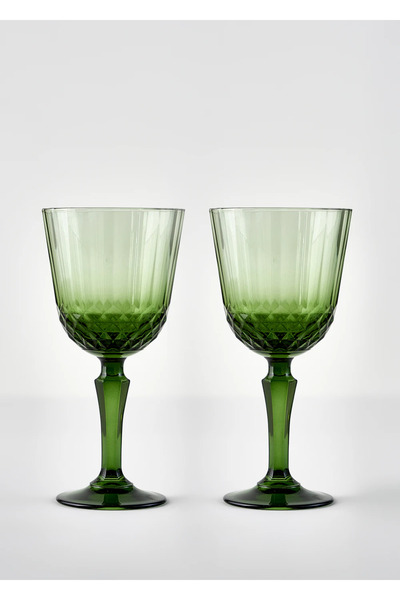 Bella Maison Colore Kesme Kadeh 2'li Yeşil (310 cc)