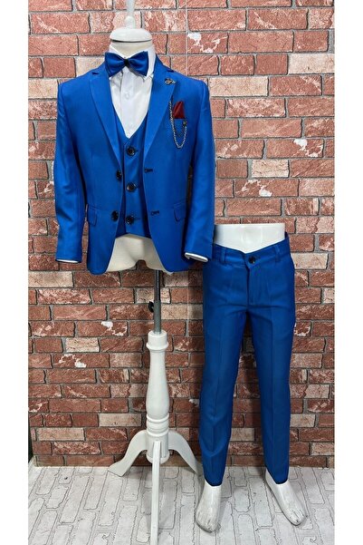 HAYTA Costum Copii cu Vesta si Set Camasa 9/12 luni - 14 ANI ALBASTRU