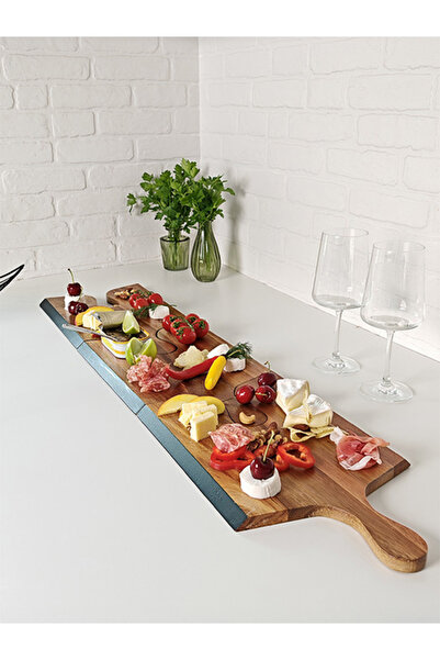 PlateraShop Set 3 platouri puzzle din lemn de acacia – design și versatil pen...