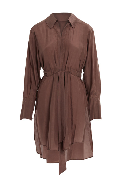 GİZİA Seyyar Kuşaklı Arkası Uzun Gömlek