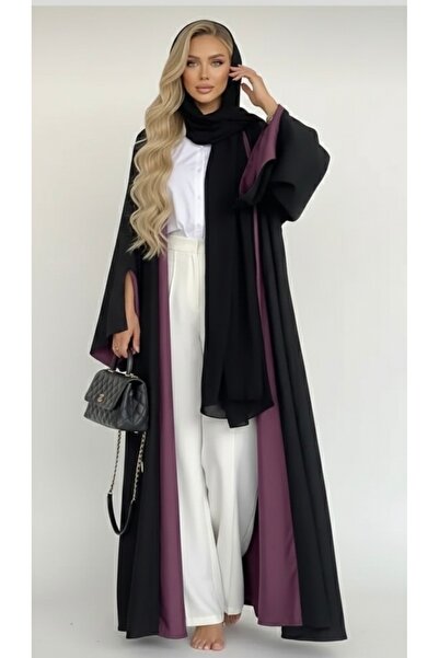 MarkAndMark Kadın çift taraflı çift renkli abaya