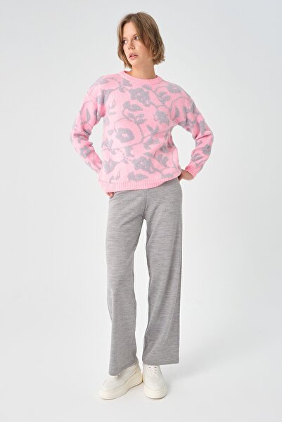 PARKhande Çiçekli Kazak - Pembe