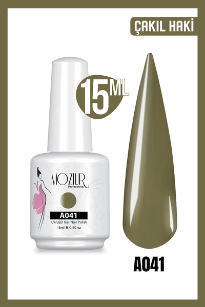 MOZIUR Kalıcı Oje Uv Led A041 (YEŞİL SERİSİ) 15ml