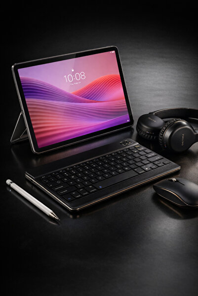 LENOVO Tab M10 4GB RAM 128 GB 10.1"İNCTABLET+ŞEFFAF KILIF+SİYAH KLAVYE VE MOU...