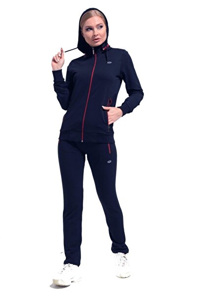 gd goldoremi FM 201804 Γυναικείο σετ φόρμας από βαμβάκι με κουκούλα, άνετη εφ...