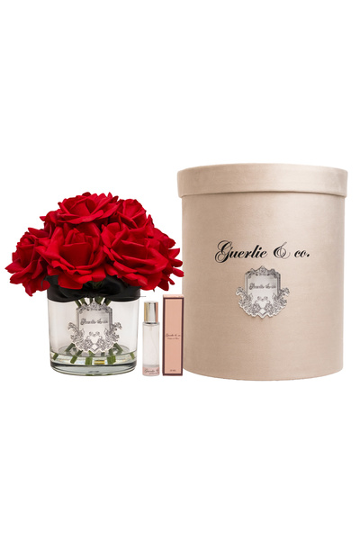 Guerlie and co. Kırmızı 10 Gül Gümüş