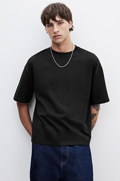 Pull & Bear تي شيرت مربع الشكل