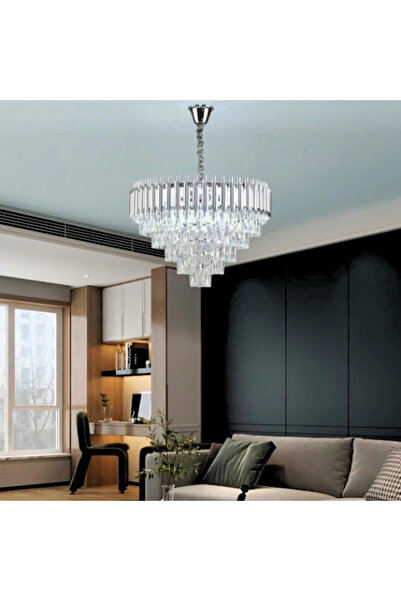 LightPlanet Silver Panther Crystal Chandelier 600mm