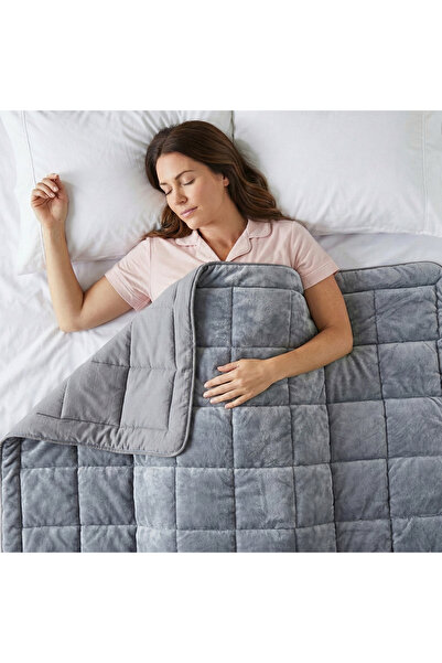 Penelope Πάπλωμα διπλής όψης Welsoft Γκρι 195x215 cm - Σειρά Velour