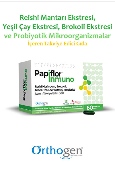 Orthogen Papiflor İnmuno 60 Vejeteryan Kapsül